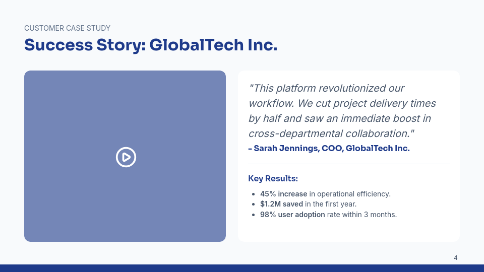 Enterprise Sales Deck for High-Ticket Deals
